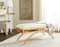 Moon Arc Bench in Creme & Gold